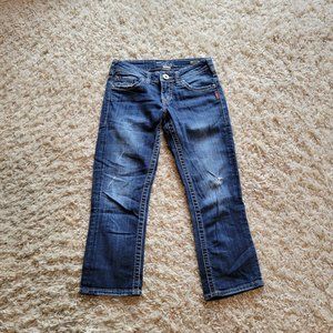 Silver Aiko Capri Jeans